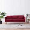 Day and Night - Day and Night 3-seater Sofa In Red Wine-colored Fabric