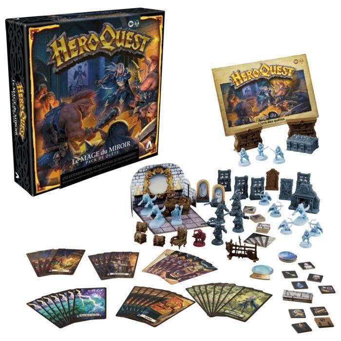 Heroquest pack de quête le mage du miroir - jeu de rôle - jeu de plateau - système de jeu heroquest requis - avalon hill
