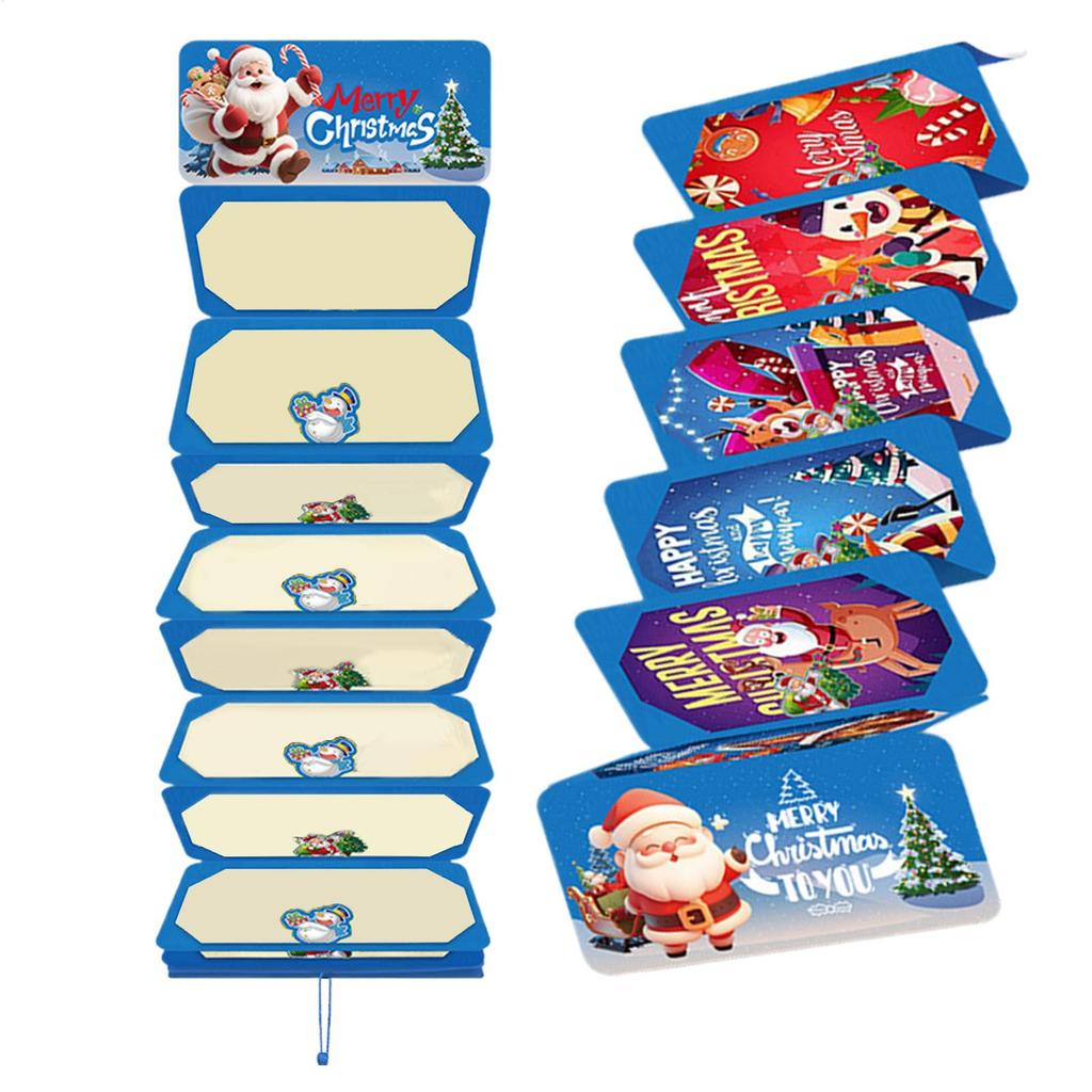 Christmas Money Holder with 10 Slots Santa Cash Holder Party Supplies for Men Women Boys Girls Teens Family Friends
