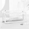 2-layer Transparent Simple Pen Bag Large Capacity Pencil Case Student Cosmetic Stationery Zipper Storage Bag Office School Suppl