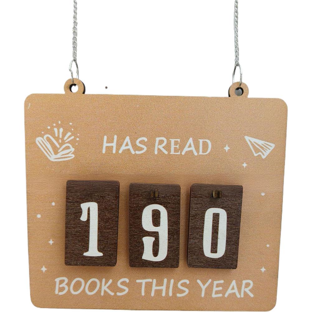 Hängendes Bücherregal Dekoration Zuhause Hängendes Bücherregal Theke Bücherwurmdekor Lese-Erfolgstafel Festivaldekoration Geschenke