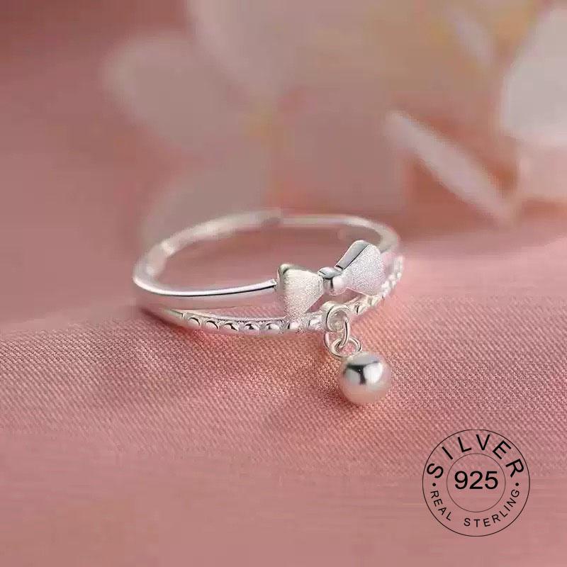 Xiaomi 925 Sterling Silver Rings For Women Geometric Fine Jewelry Finger Adjustable Plant Leaf Star Zircon Ring For Party Birthday Gift