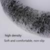 Universal Steering Wheel Cover Cartoon Cute Ear Shape Soft Faux Rabbit Fur Plush Winter Car Interior Styling for Women