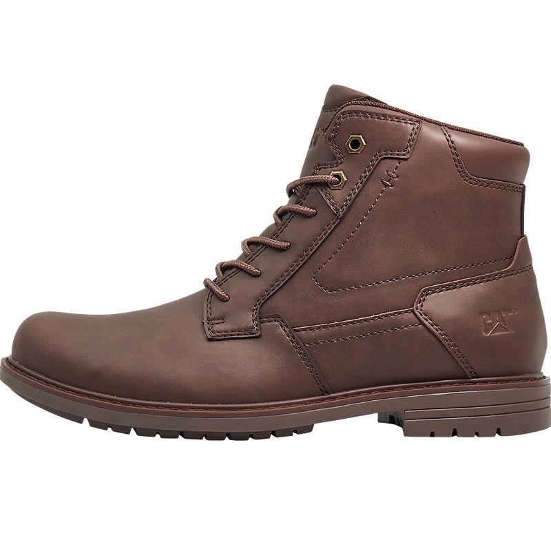 CAT Men s Vintage High-Top Oiled Waxed Leather Work Boots 41
