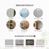 5-20Pcs Silver Hexagon Art Mirror Acrylic Wall Stickers with for DIY Home Art Bedroom Living Room Wall Decoration Diameter 4.6cm-23cm