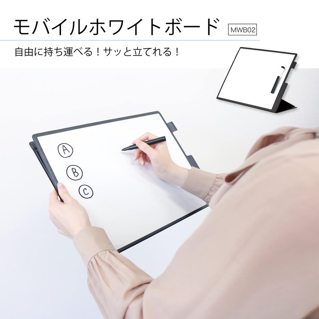 Asmix MWB02 M Mobile Whiteboard with Stand Function, Portable