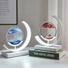 Sandscape Moving Sand Art Picture Table Lamp Quicksand 3D Dynamic Liquid Hourglass Flowing Sand Painting Bedroom Home Decor Gift