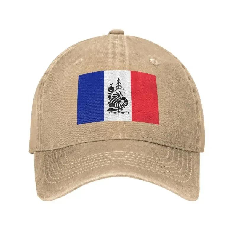 Custom Classic Unisex Cotton France Flag Baseball Cap Adult Emblem Of New Caledonia Adjustable Dad Hat Women Unisex Outdoor