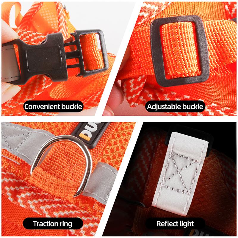 Summer Breathable No Pull Puppy Harness Reflective Adjustable Outdoor Small Medium Dog Harness Leash Set Accesorios Para Perros
