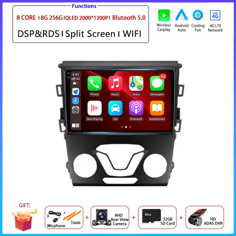 Android Carplay Auto For Ford Mondeo 5 Fusion 2012 2013 2014 2015 2016 - 2019 Car Radio Navigation GPS Multimedia Video Player
