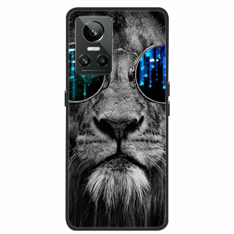 Mobilskal För Realme GT Neo3 Fodral Svart Silikon Mjuk Baksida För Realme GT Neo 3 Mobilskal Fodral RealmeGT G T Neo 3 Coque