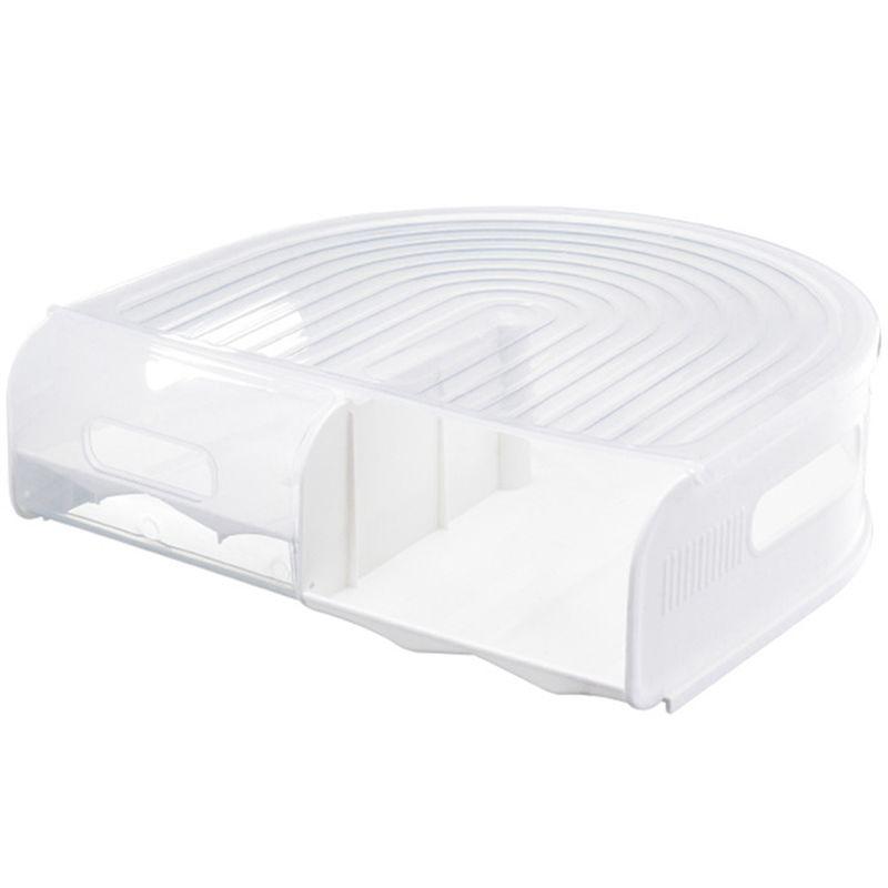 ABUL-Egg Holder For Refrigerator, U-Shaped Egg Drawer Refrigerator, Stackable Egg Storage Container For Refrigerator