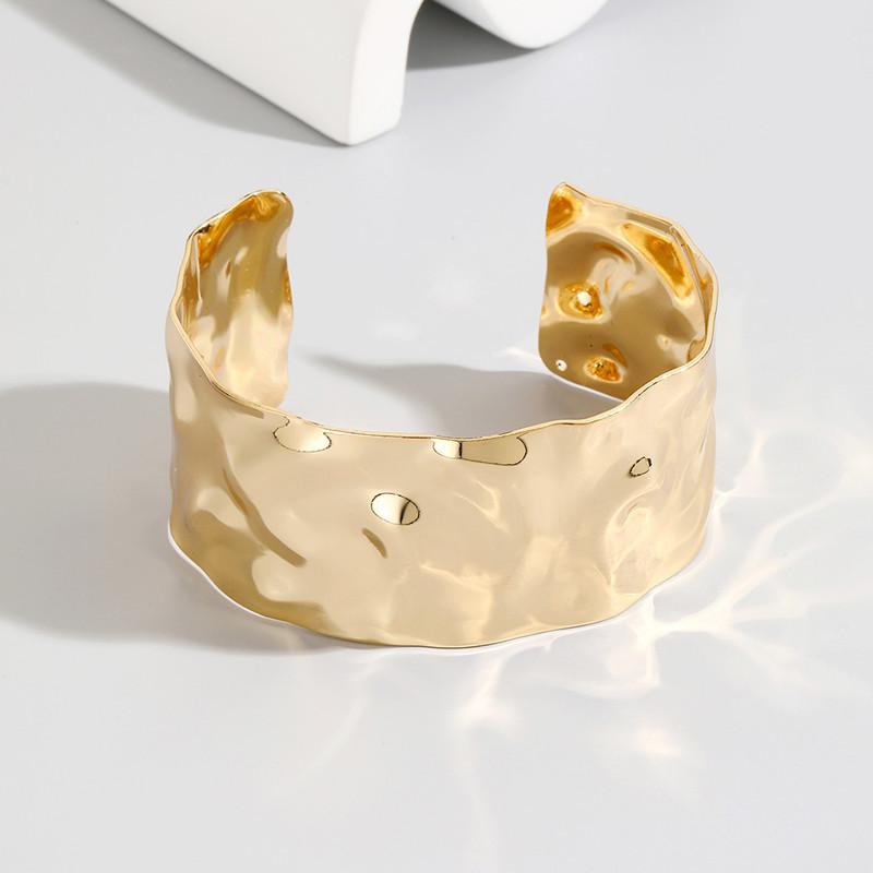 1 Stück Breitgewinde Manschette Offen Legierung Armband Punk Damen Verstellbares Handgelenk Zubehör Schmuck Geeignet für Festival Kleidung Geschenke