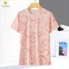 Camiseta de Verano de Seda Helada de Manga Corta para Mujer