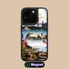 USA America Flag Matte Surface Magsafe Mobile Phone Case for iPhone 17 16 15 14 13 12 11 Air Pro Max Plus Colorful Cover