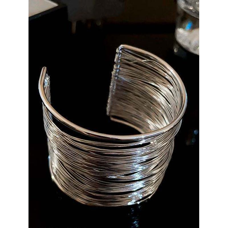 Niche Style Multi-Layer Iron Wire Bracelet Sexy Cold Wind Opening