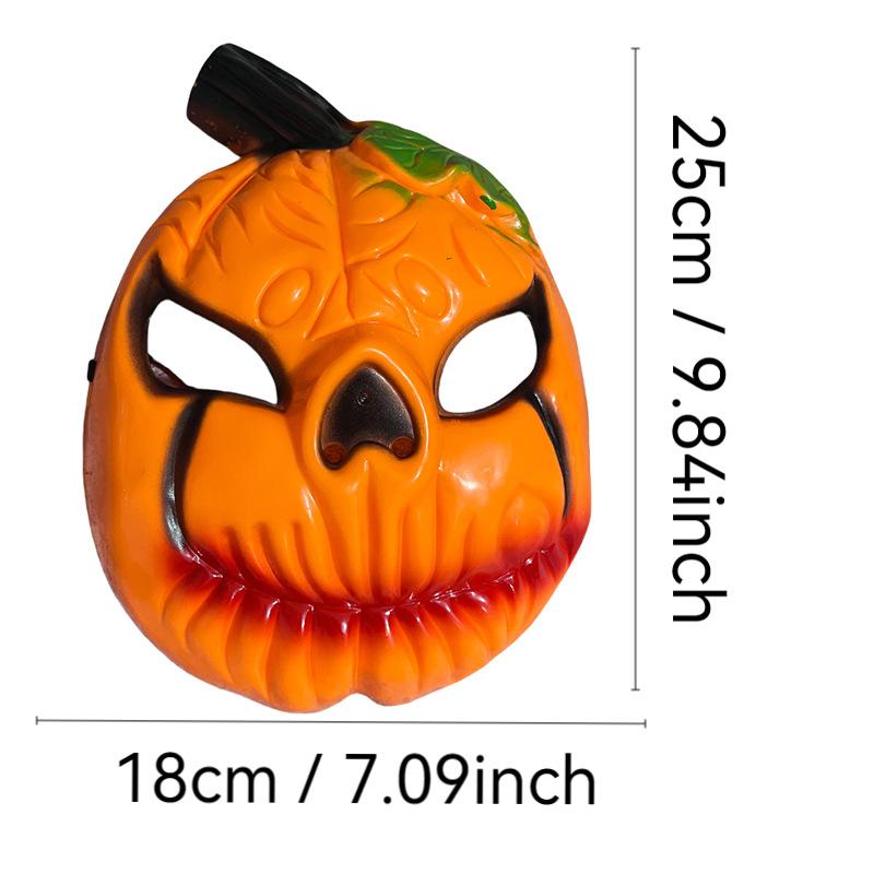 Halloweenská hororová maska ďábla, maska dýně, vtipná cosplay maska pro hraní rolí, démonický teror, karnevalová párty, kostýmní rekvizity