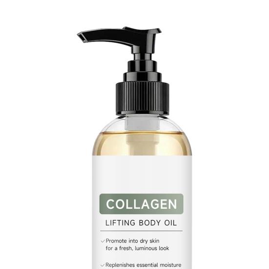 100ML Collagen Lifting Body Oil for Men Women, Hydrating Anti-Aging Body Care Oil, After Shower Crepey Skin Softening Moisturizing Oil for All Skin