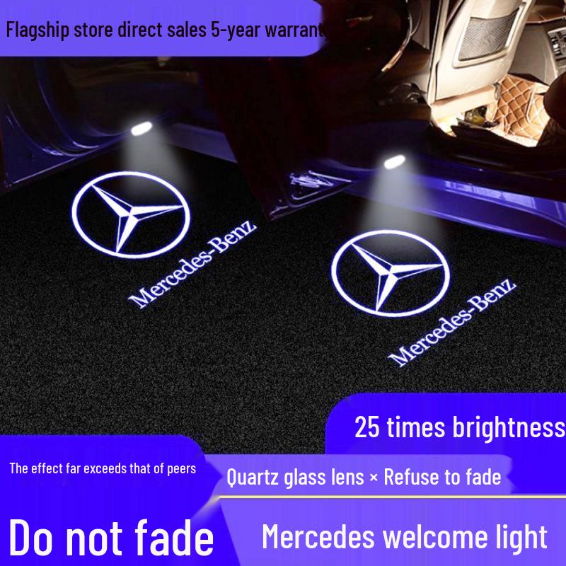 Mercedes Welcome Door Lights for C-Class, A-Class, E-Class, GLC, GLB, C200, 260, E300 - Projection Ambient Lighting
