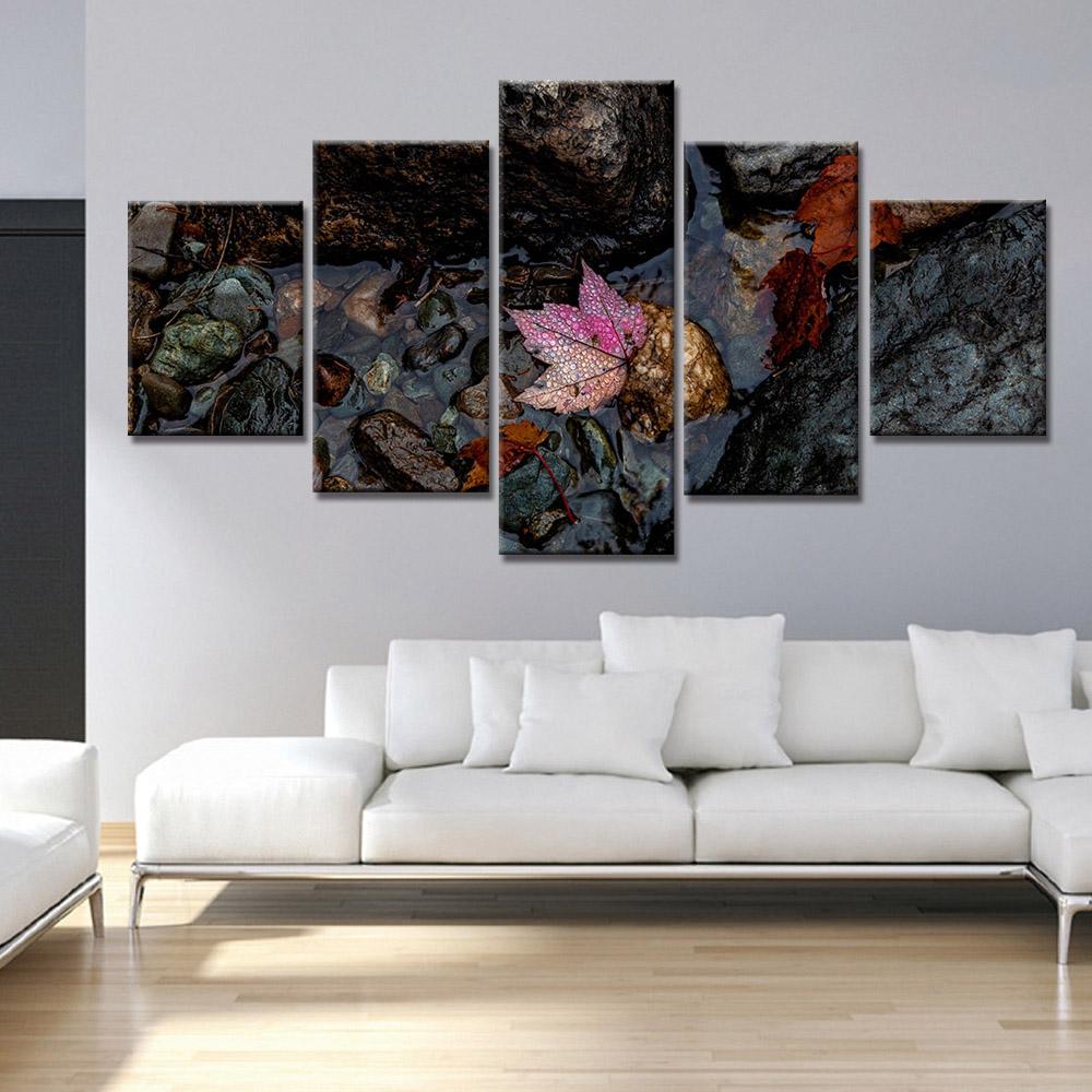 

HD Prints 5 Pieces Природные пейзажи Картины Пейзаж Плакат для гостиной Холст Живопись Стеновое искусство Без рамки