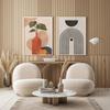 Boho Abstrakt Landschaft Geometrie Berg Regenbogen Sonne Blatt Poster Drucke Wandkunst Leinwand Malerei Wohnzimmer Heimdekor