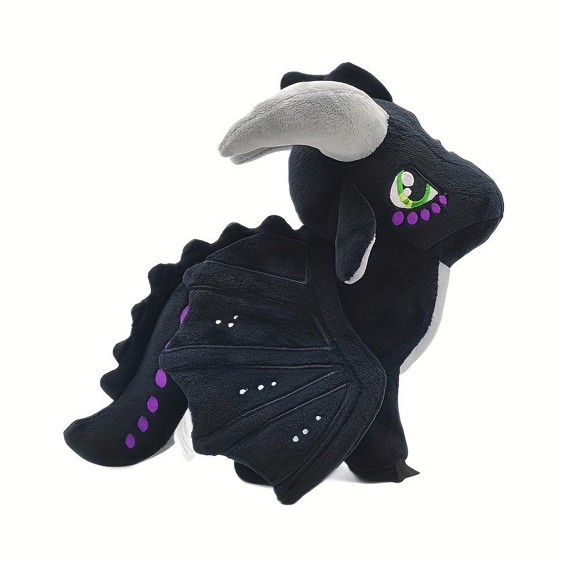 Wings Of Fire Plüschtiere Drache Weiches Kuscheltier Cool Schwarz Große Augen Besonderes Geschenk Für Kinder Jungen Und Mädchen Oder Zimmerdekoration 11cm-30cm black