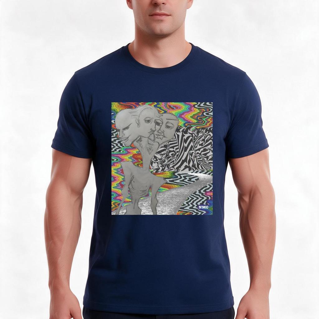 Trichotomic Tshirt Summer Casual Cotton Tee Oversized Streetwear Tops Vintage Graphic Print Loose Fit Short Sleeve