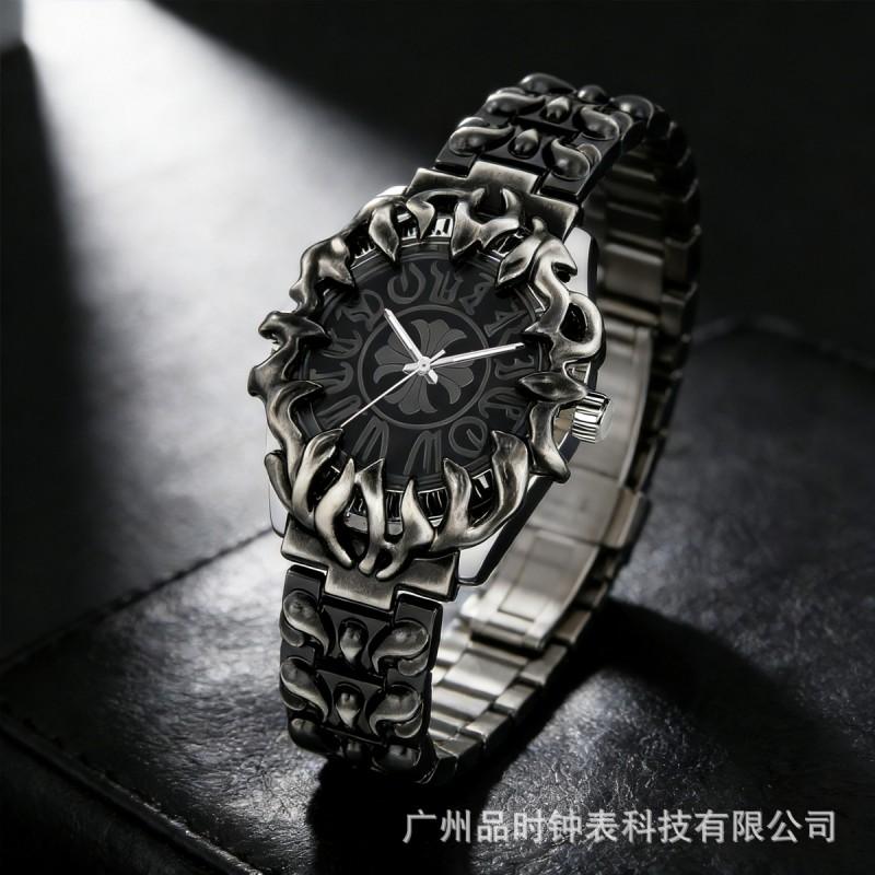 Millennium Alien Claw Watch Men Retro Y2K Cross Iris Quartz Wristwatch