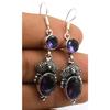 Amethyst Gemstone Ethnic Handmade Drop Dengle Earring Jewelry ER 355
