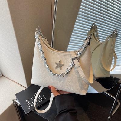 Temperament Bow Underarm Bag New Chain Women's Bag Niche Design Single Shoulder Messenger Bag