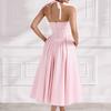 Cross2026 Spring Women's Elegant V-Neck Halter French Dress