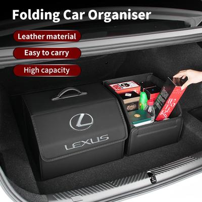 Auto Faltbare Kofferraum Aufbewahrungsbox Leder Auto Organizer Tasche für F SPORT ES RX NX LS UX LM LX GX LC RZ IS CT GS RC HS SC LBX