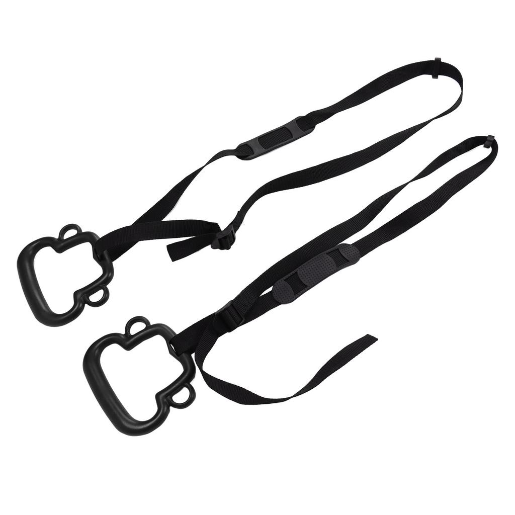 2Pcs Kids Gymnastic Rings Monkey Shape Load Bearing 150KG Ergonomic Portable Outdoor Pull Up Ring with Adjustable