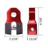 Flat Winch Shackle Recovery Hook 30,000LB Mount Assembly Tow Haul ATV UTV w/Iron Pin & Rubber Guard Universal Fit