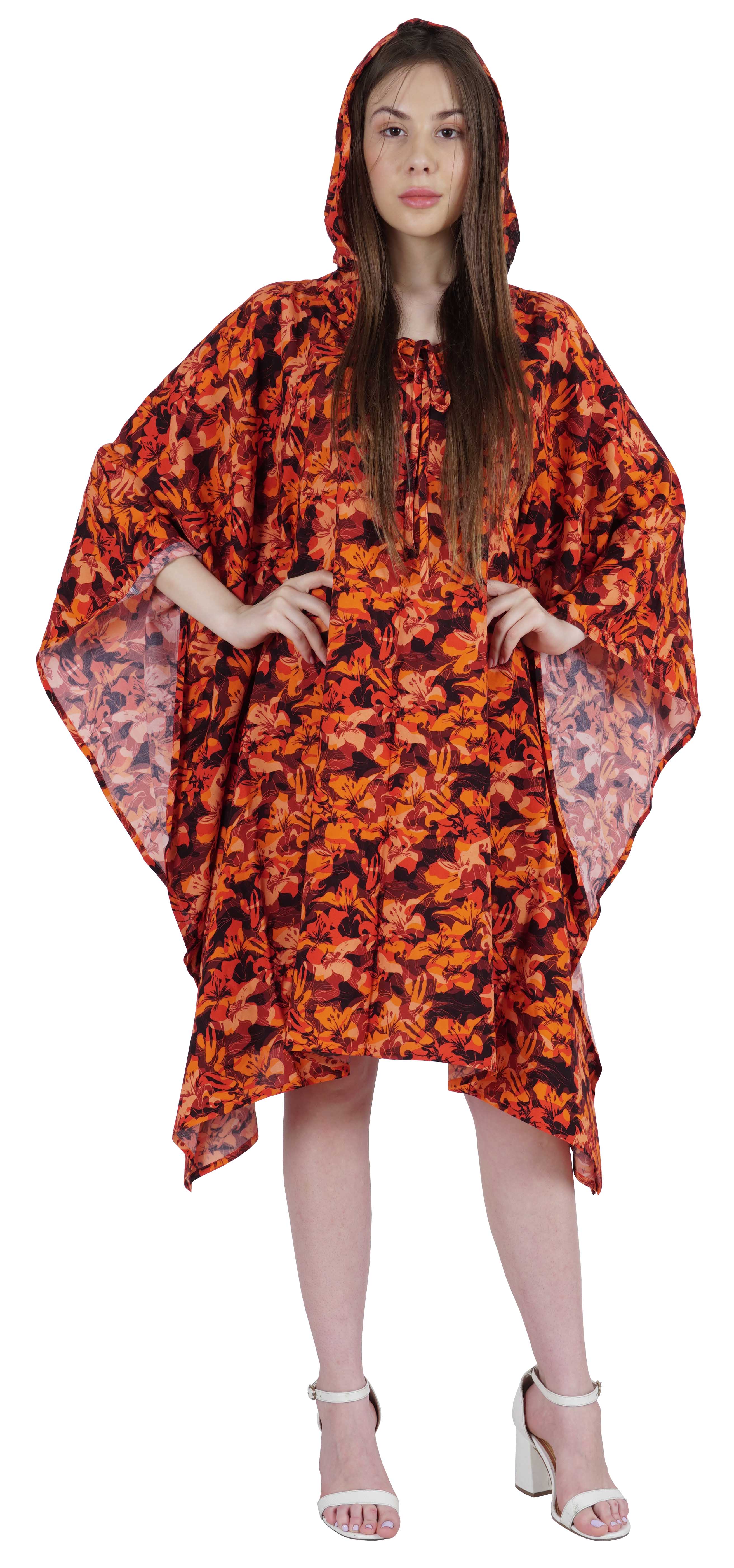 

Moomaya Жіноча толстовка-кафтан, коротка вільна туніка, повсякденне кімоно, міні-пляж XXL малиновий