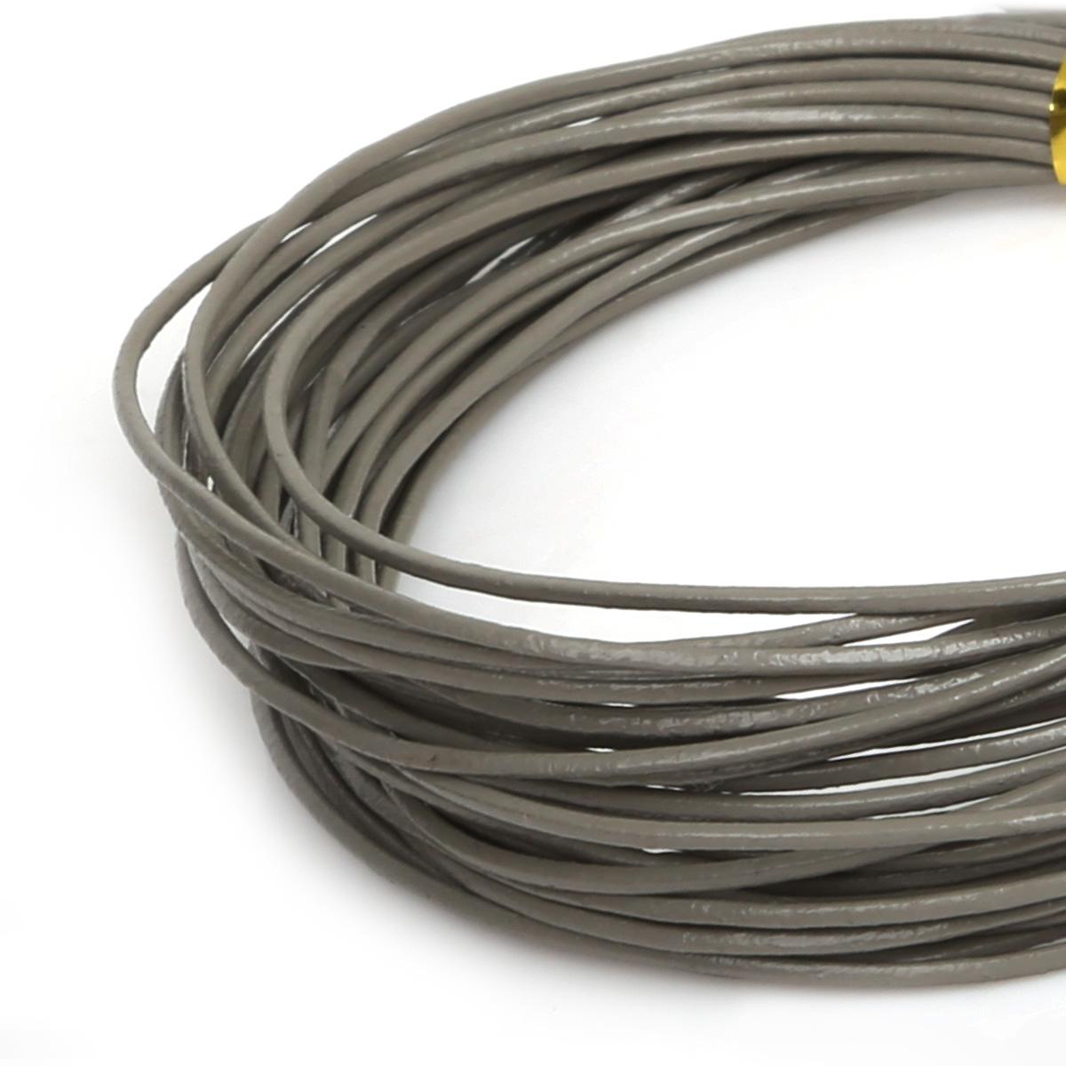 

Натуральная круглая кожаная нить для изготовления браслетов, ювелирных изделий, DIY, шнур, шнур 1mm 5M