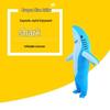 Hilarious Inflatable Shark Costume Plush Toy for Party or Halloween Performance