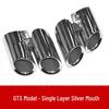 Compatible with Porsche Panamera 971 GTS Four-Outlet Tailpipe, Three-Layer Black Exhaust