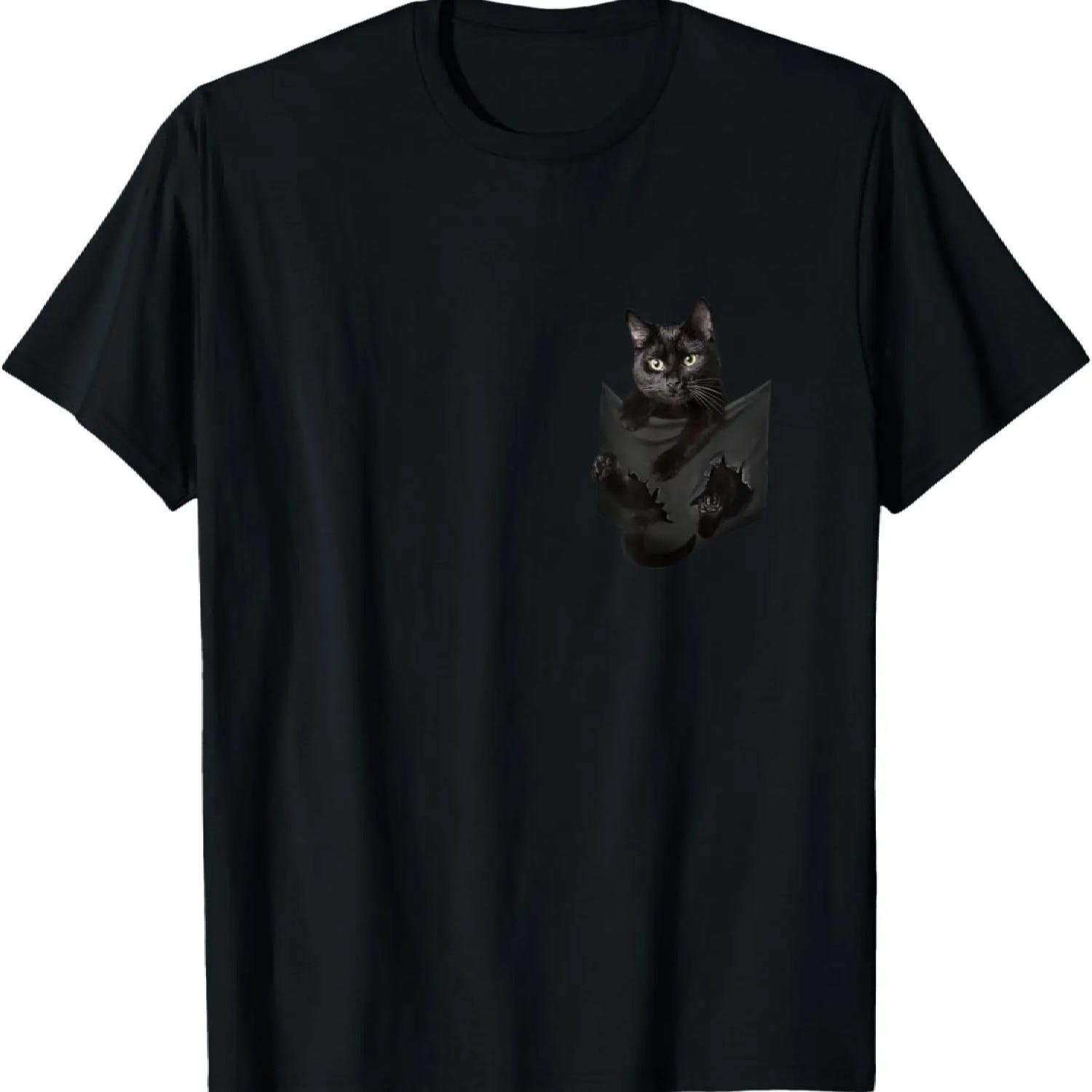 

Cat Lovers Gifts Black Cat in Bag T-Shirt XXXXXL чорний