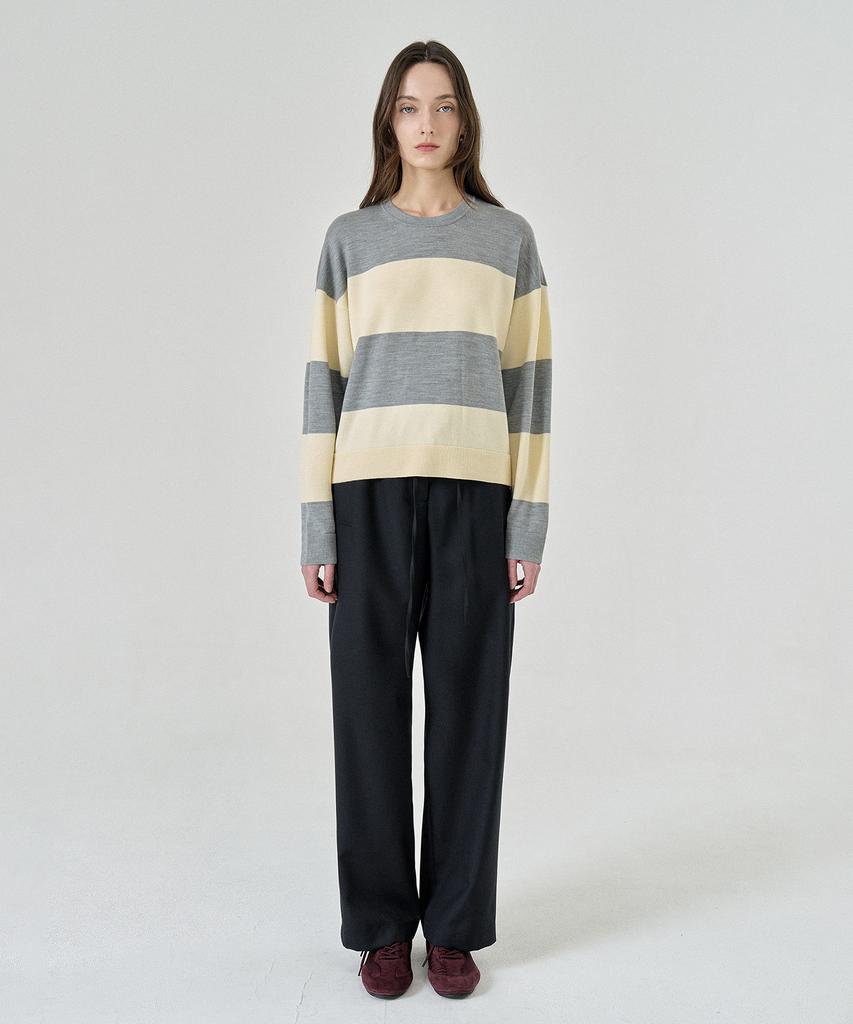 PELOTE String Virgin Wool Slacks (2 Colors)