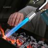 Cooking Torch Adjustable Outdoor Propane Torch, Handheld Flame Thrower Campfire Charcoal Starter, Safety Lock for BBQ, Grill, Searing Steak, Sous Vide