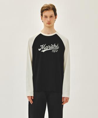 Malittepeulangsowajeobeo Sleeve Contrast Long Sleeve Tee Ivory