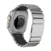 Titanium Band for Apple Watch Ultra 3 49mm Series 11 10 46mm 45 44mm Rubber Watchband Luxury Magnetic Strap for Iwatch 9 8 6 SE