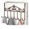 Punch-Free Over-the-Door Hook Rack: Wall-Mounted Clothes Hanger for Bathroom and Entryway
