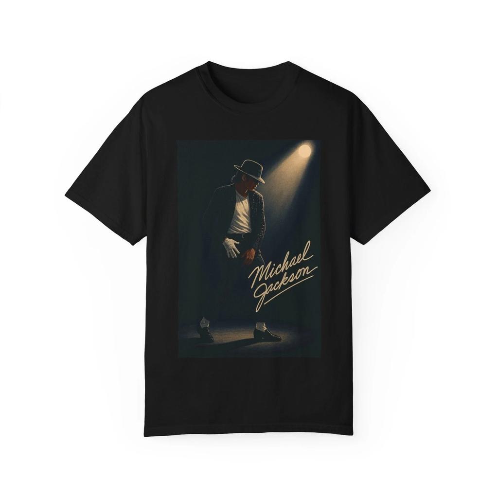 Camiseta MJ Michael Jackson para Hombre Unisex Cuello Redondo Algodón Manga Corta Oversize Moda Y2k Mujer Vintage Camiseta Pop para Fans