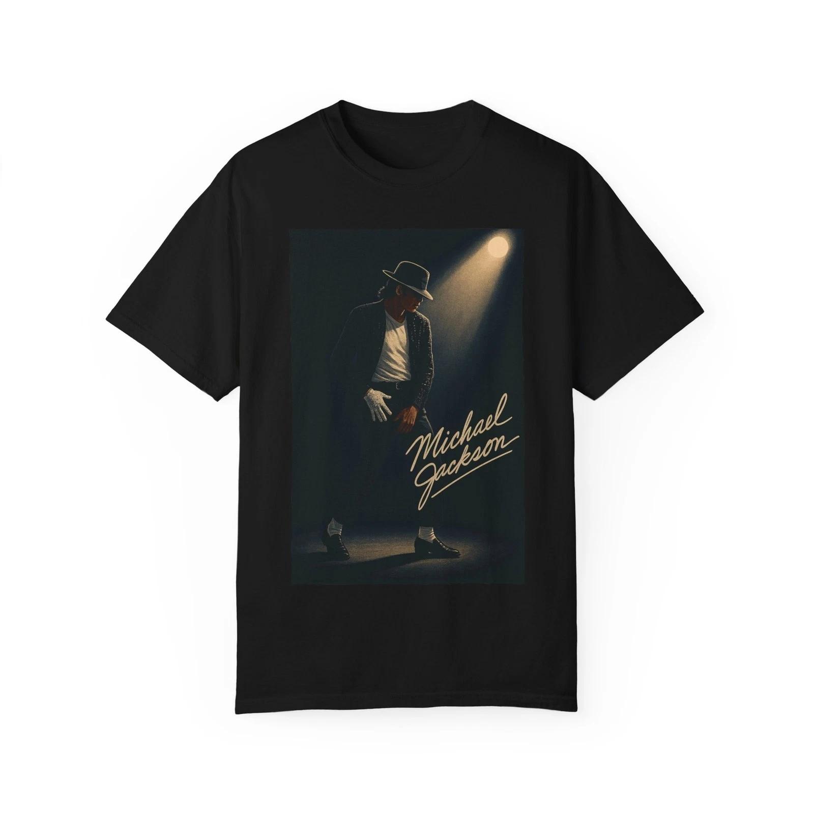 

Michael Jacksons 2026 Summer UNISEXs Womens Tshirt Unisex Round Neck Cotton Oversized Style Suitable Fans Supported Y2K Style S