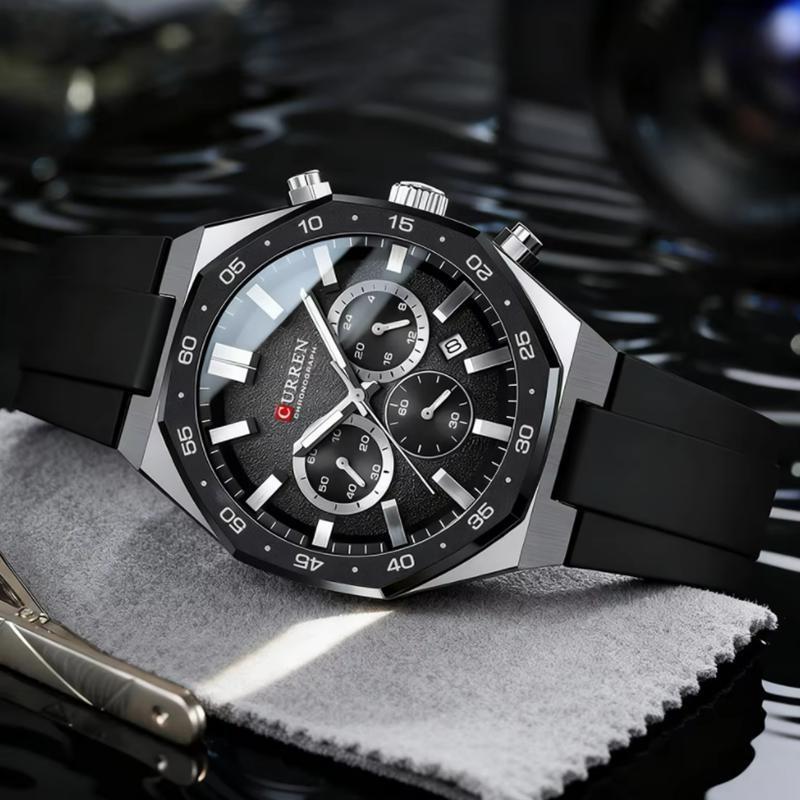 CURREN Fashion Men Top Brand Luxury Design Sport Military Quartz Wristwatch Luminous Male Clock