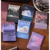 2026 Ins-Style Scenery Desktop Calendar: Minimalist Artistic Small Calendar for Students & Office Decor