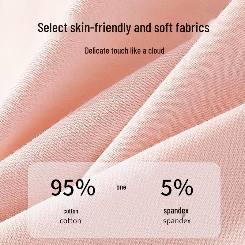 Oudifen Women's High-Waist Cotton Briefs 4-Pack