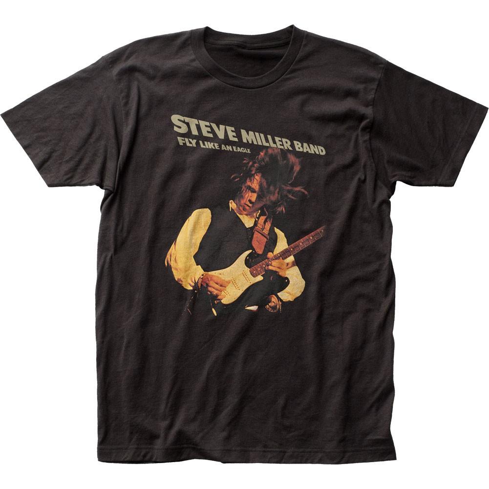 Мужская футболка Steve Miller Band Fly Like An Eagle Музыкальная Классическая Футболка Группы Черная XXL